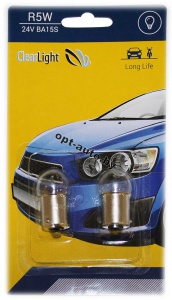 Автолампы Clearlight R5W 24V BA15S (блистер 2 шт.) (CL-R5W-24V 2B)