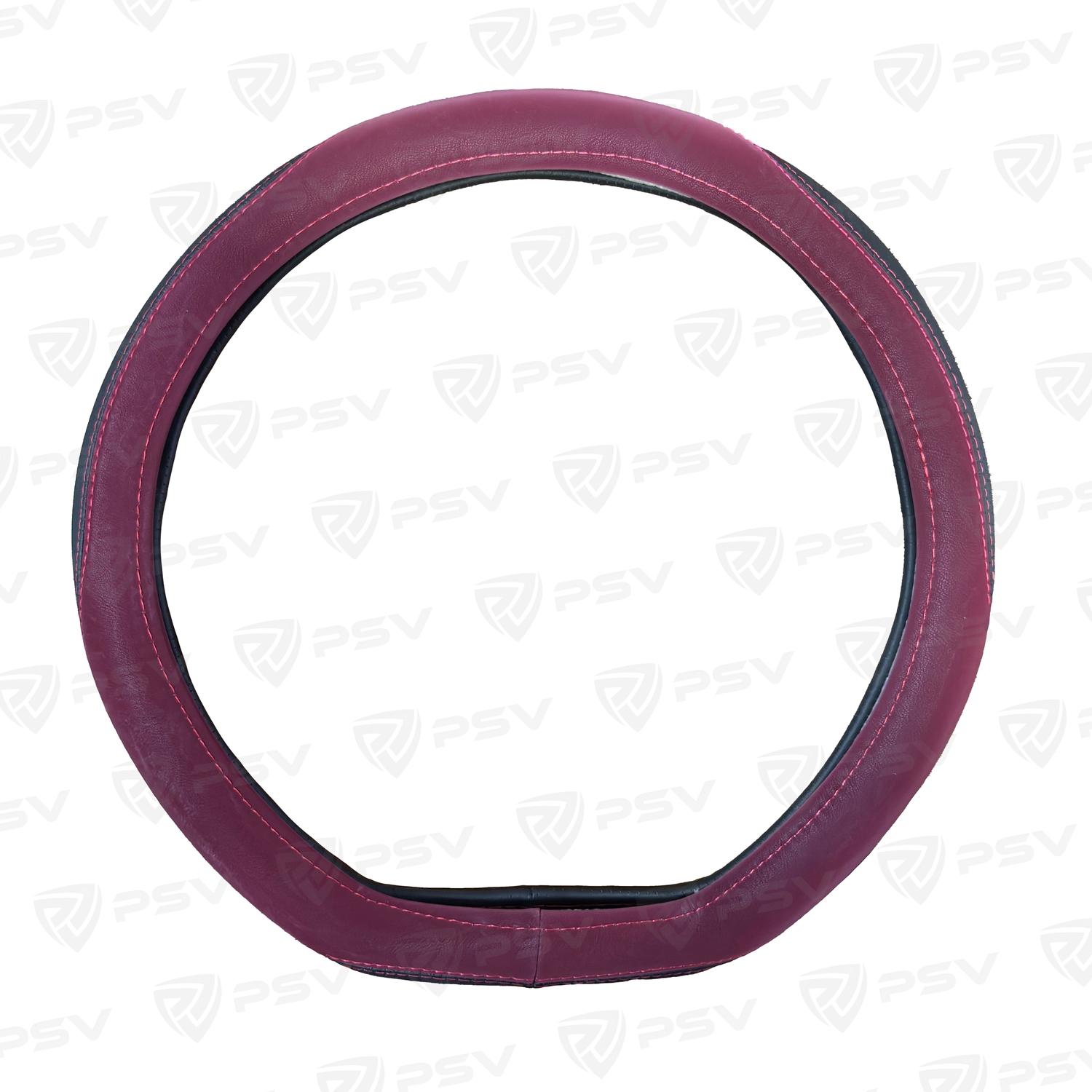 Оплетка на руль  PSV SLIK CORNER со скошенным низом Fiber (Черно-Красный) М, экокожа