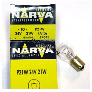 Автолампы Narva   24v     21w (BA15s) (17643)