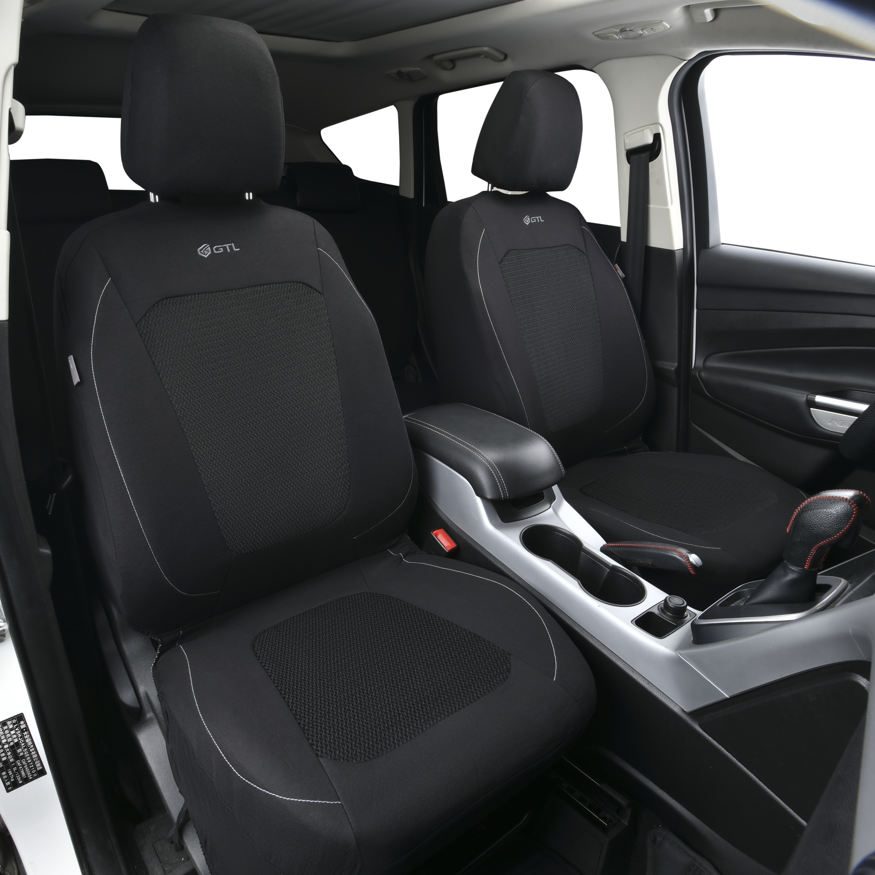 Чехлы GTL Uran 2 FRONT (Черный), полиэстер + велюр