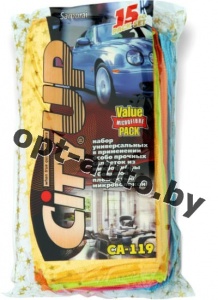 Салфетки СА-119/825 набор микрофибр SAMURAI 30*30 (за 15 шт)