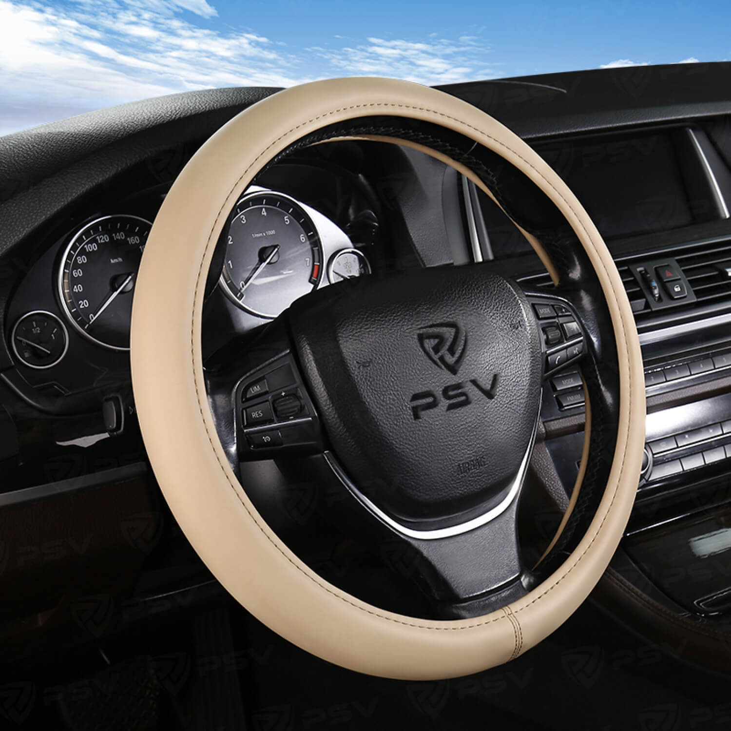 Оплетка на руль PSV FACTOR (Бежевый) M,экокожа