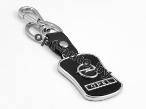 Брелок автомобильный кожаный + металл OPEL
