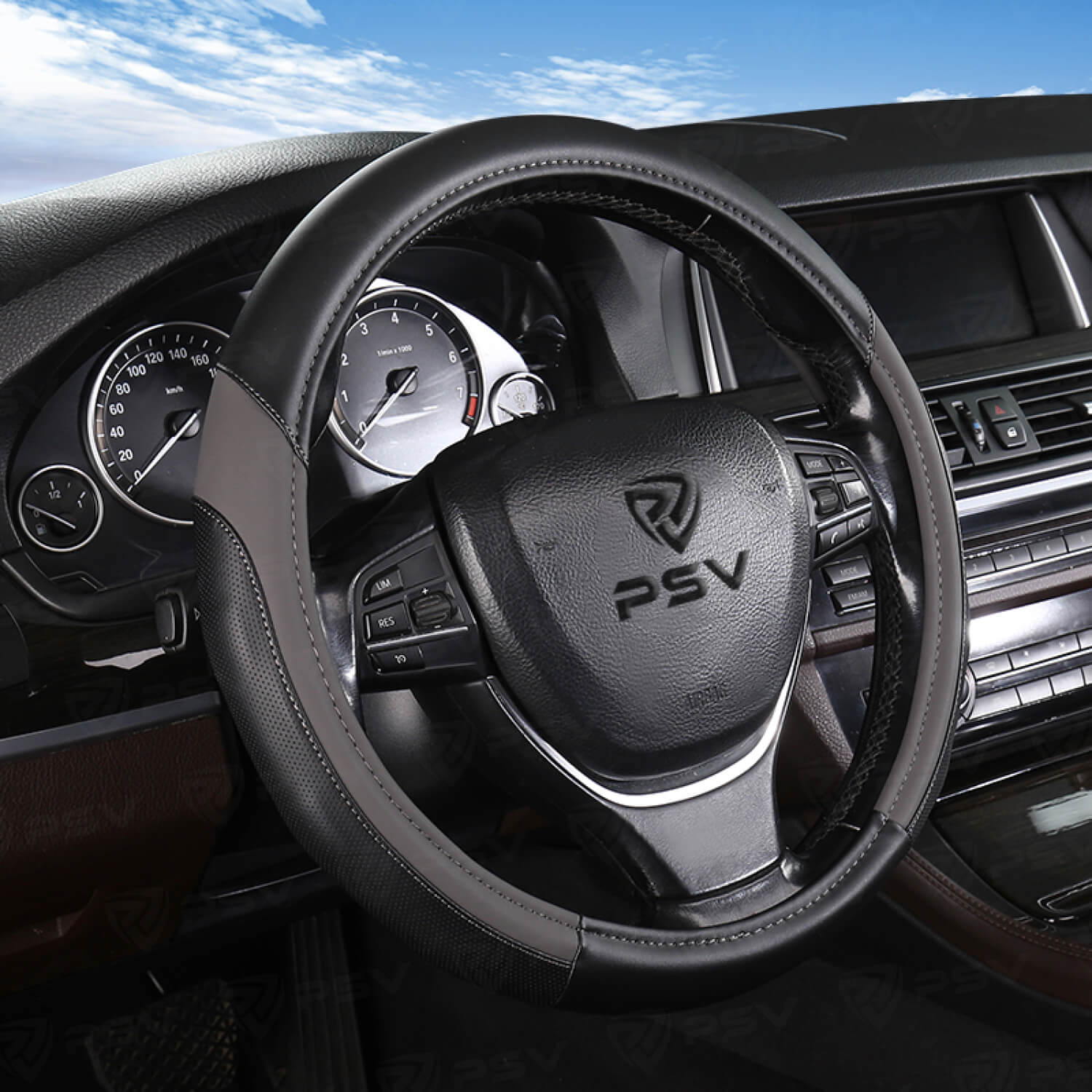 Оплетка на руль PSV CRUST (Серый) M,экокожа