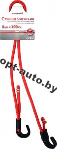 Крепеж груза Резинка 100см с регулируемыми усиленными крюками AUTOSTANDART 107410 (5784)