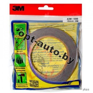 Скотч двухсторонний ЗМ 15мм*5м (Южная Корея)