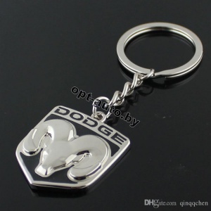 Брелок автомобильный металл DODGE