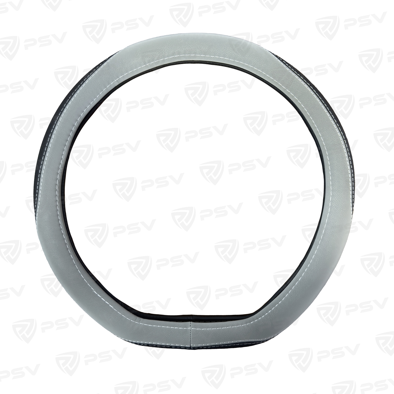 Оплетка на руль  PSV SLIK CORNER со скошенным низом Fiber (Черно-Серый) М, экокожа