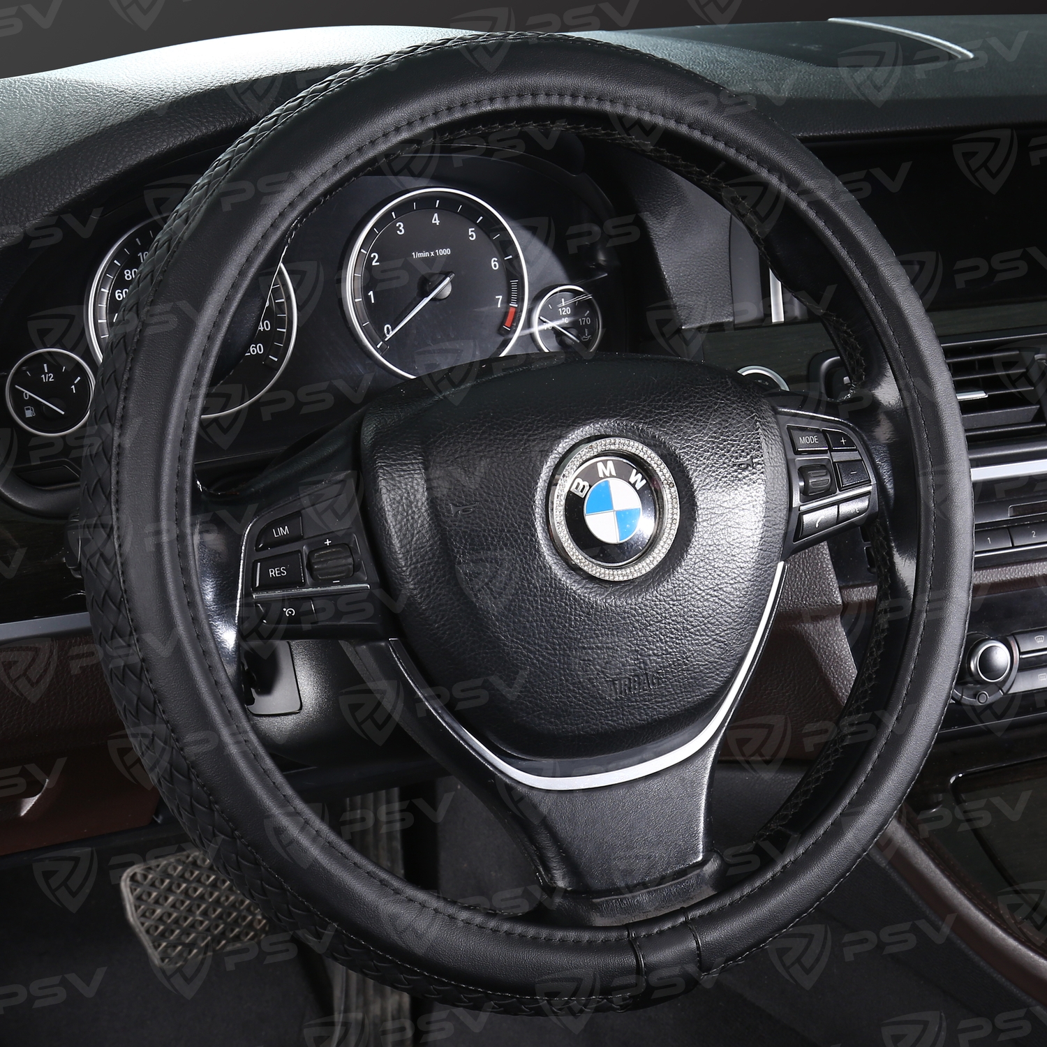 Оплетка на руль PSV ASTERIA (Черный) XL,экокожа