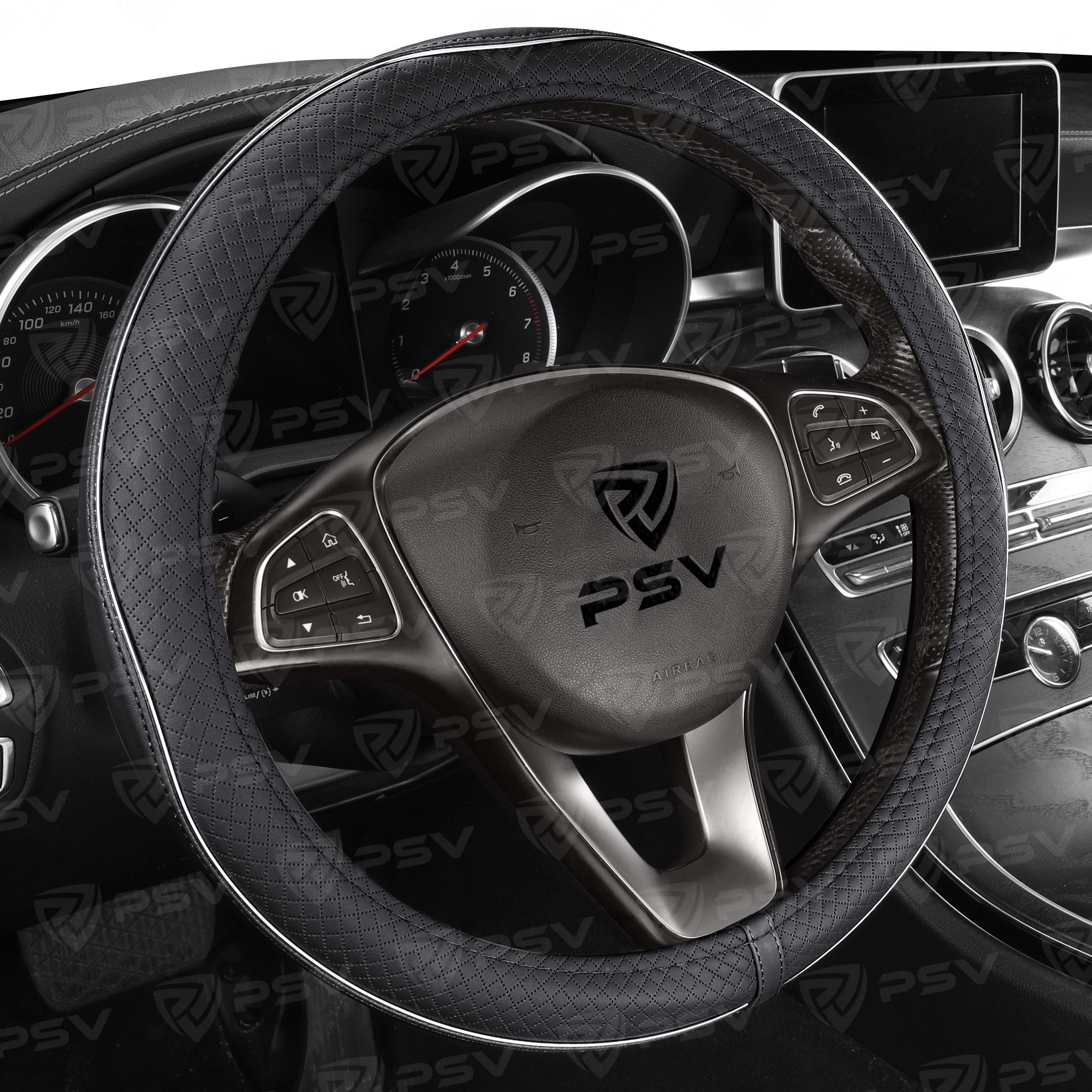 Оплетка на руль PSV INSERT (Черный) M, экокожа