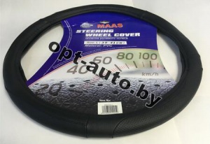 Оплётка на руль MAAS черная-гладкая 025 (размер L)