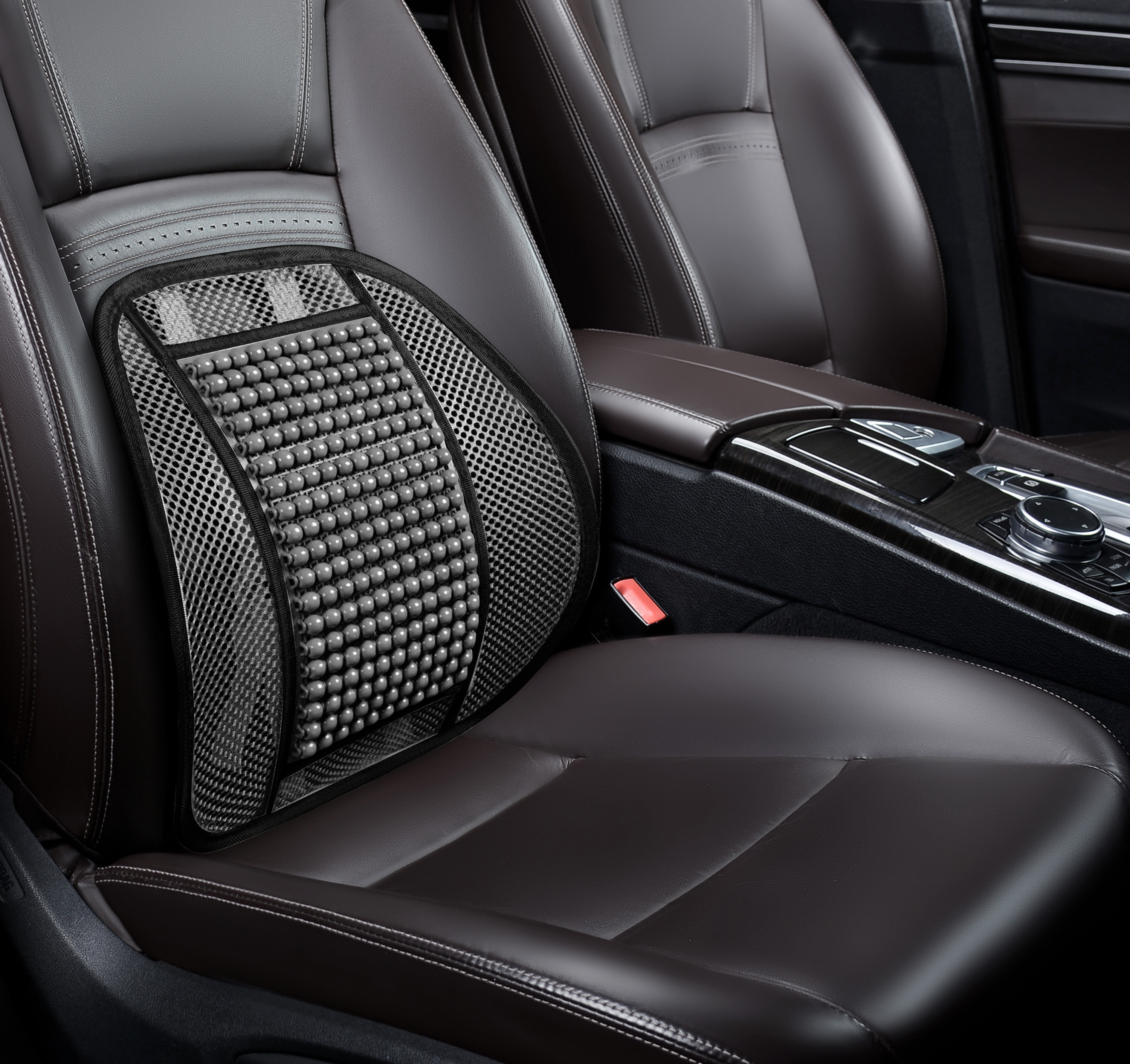 Подушка ортопедическая под спину PSV P2008 шарики (Т.Серый), 1 шт.