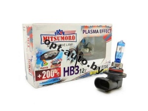 Автолампы MITSUMORO НB3 (9005) 12v 65w +200% plasma effect набор 2 шт. (Япония)