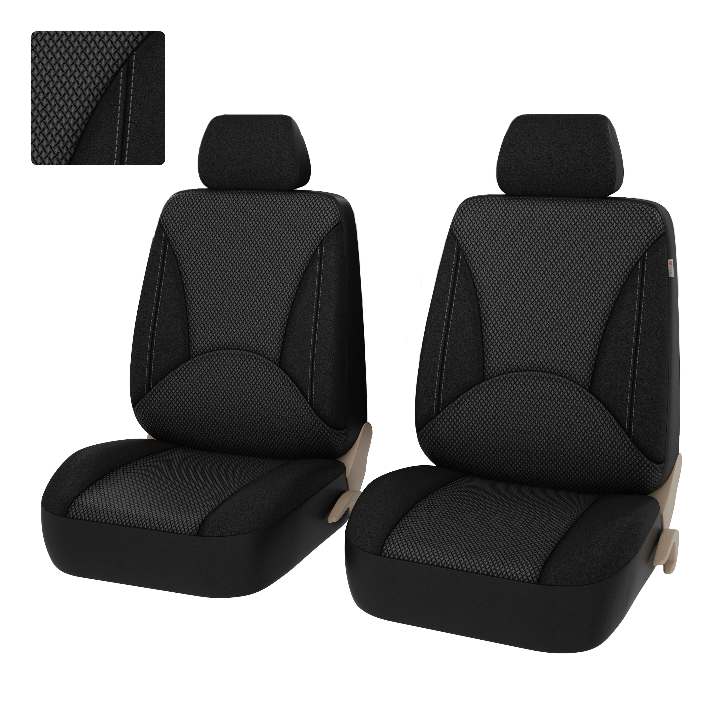 Чехлы PSV Imperial Next 2 FRONT (Серый), экокожа + жаккард (JP-19/18) (ХИТ ПРОДАЖ)