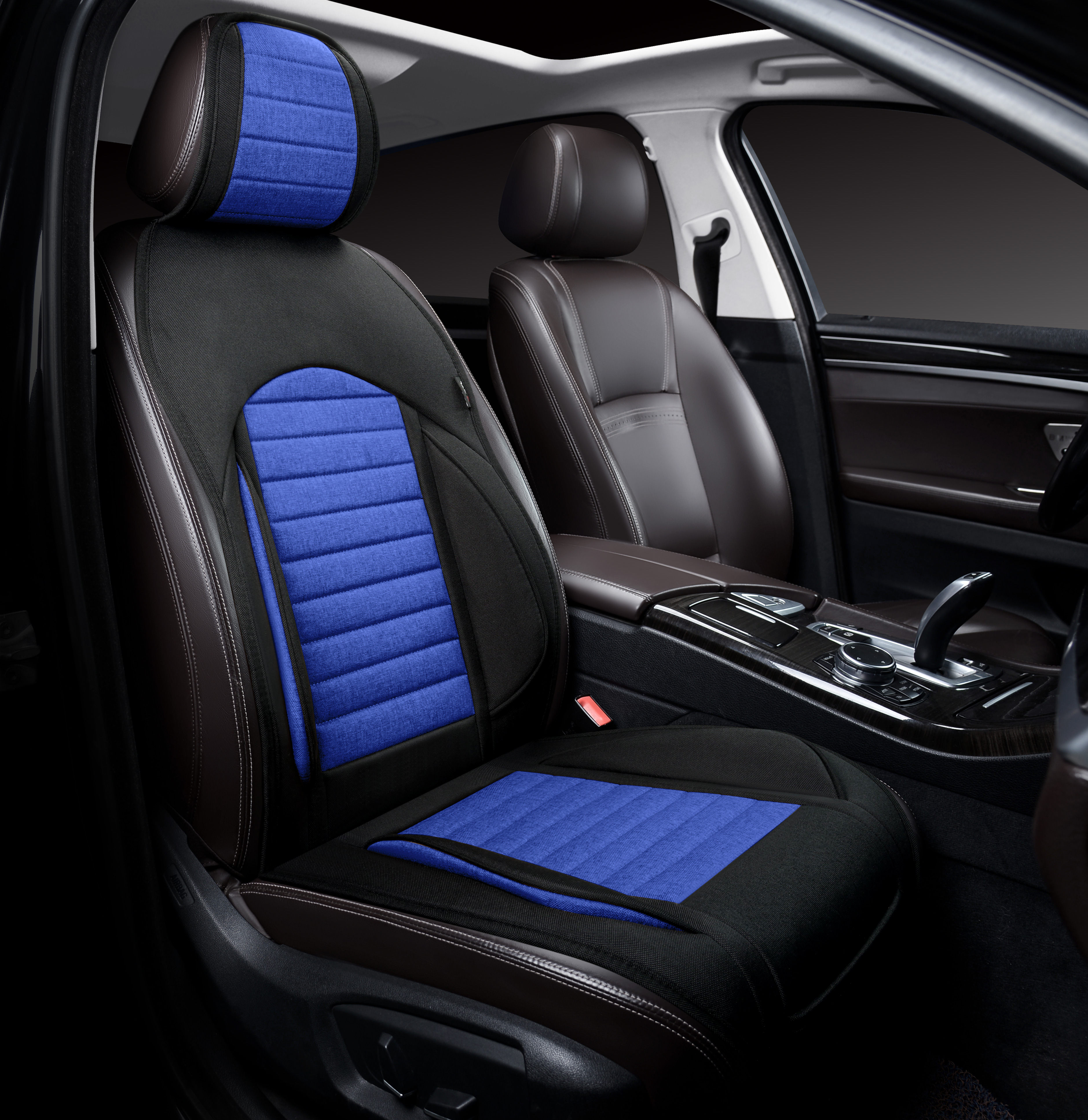 Накидки PSV Master FRONT (Черно-Синий), на переднее сиденье (1 шт.)