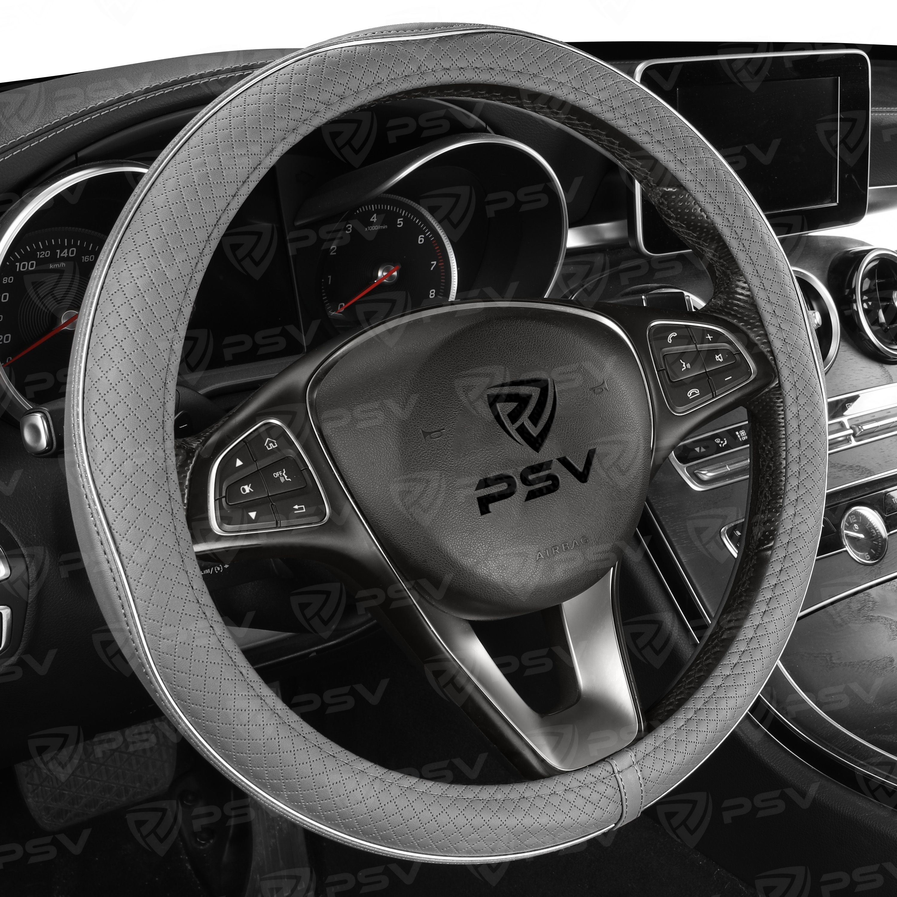 Оплетка на руль PSV INSERT (Серый) M, экокожа
