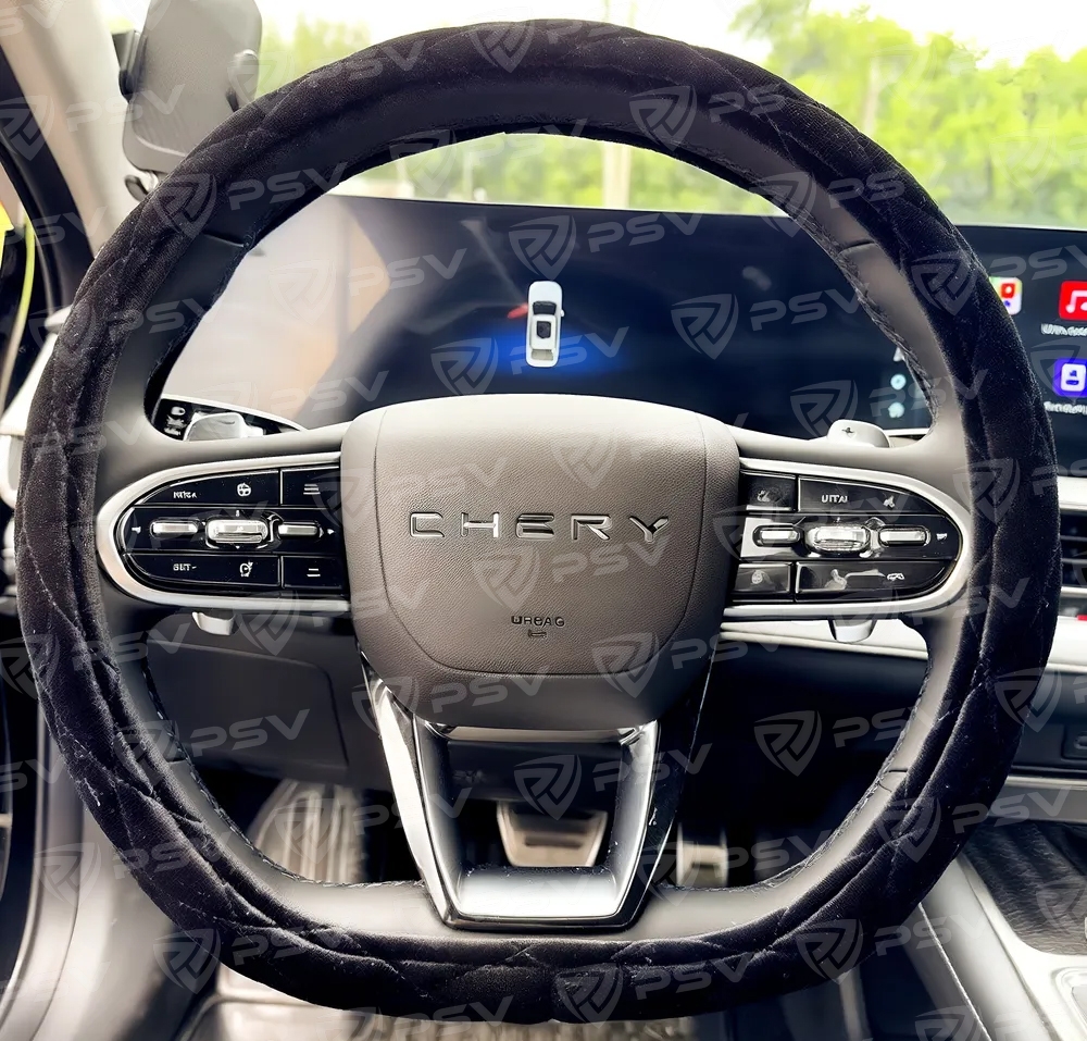 Оплетка на руль PSV CONVEX PRO CORNER со скошенным низом (Черный) M,вельвет