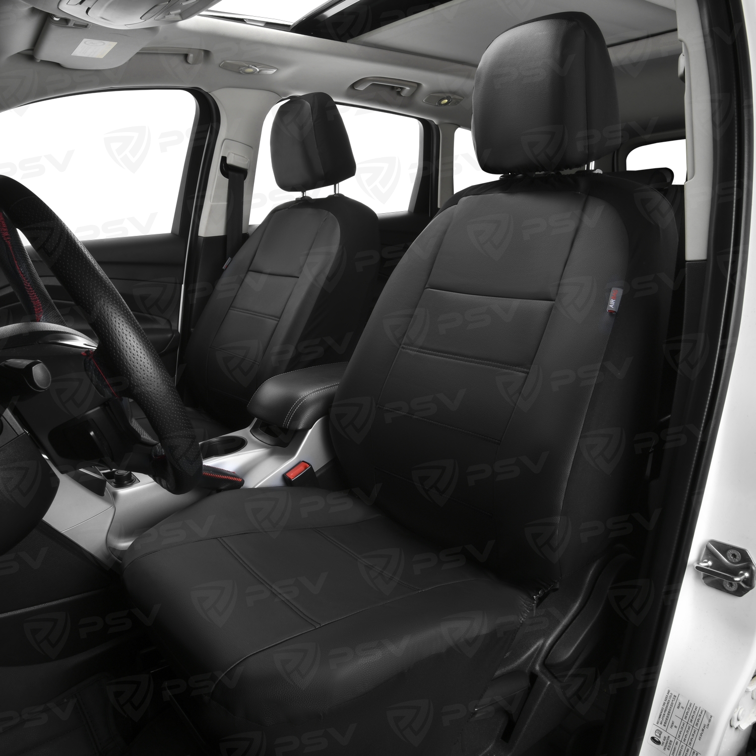 Чехлы GTL Kavaler (Черный/отстрочка черная), экокожа, вакуумная упаковка