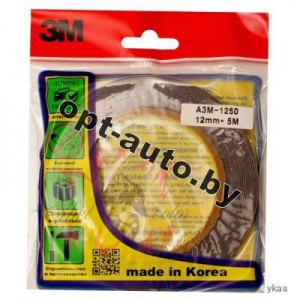 Скотч двухсторонний ЗМ 12мм*5м (Южная Корея)
