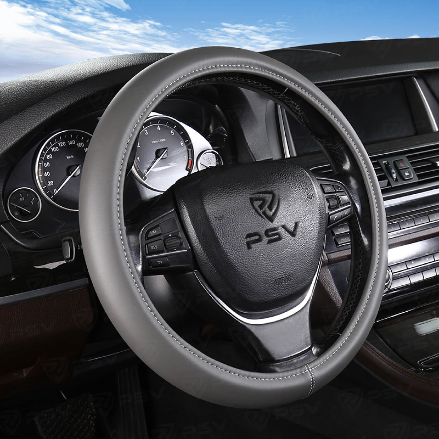 Оплетка на руль PSV FACTOR (Серый) S,экокожа