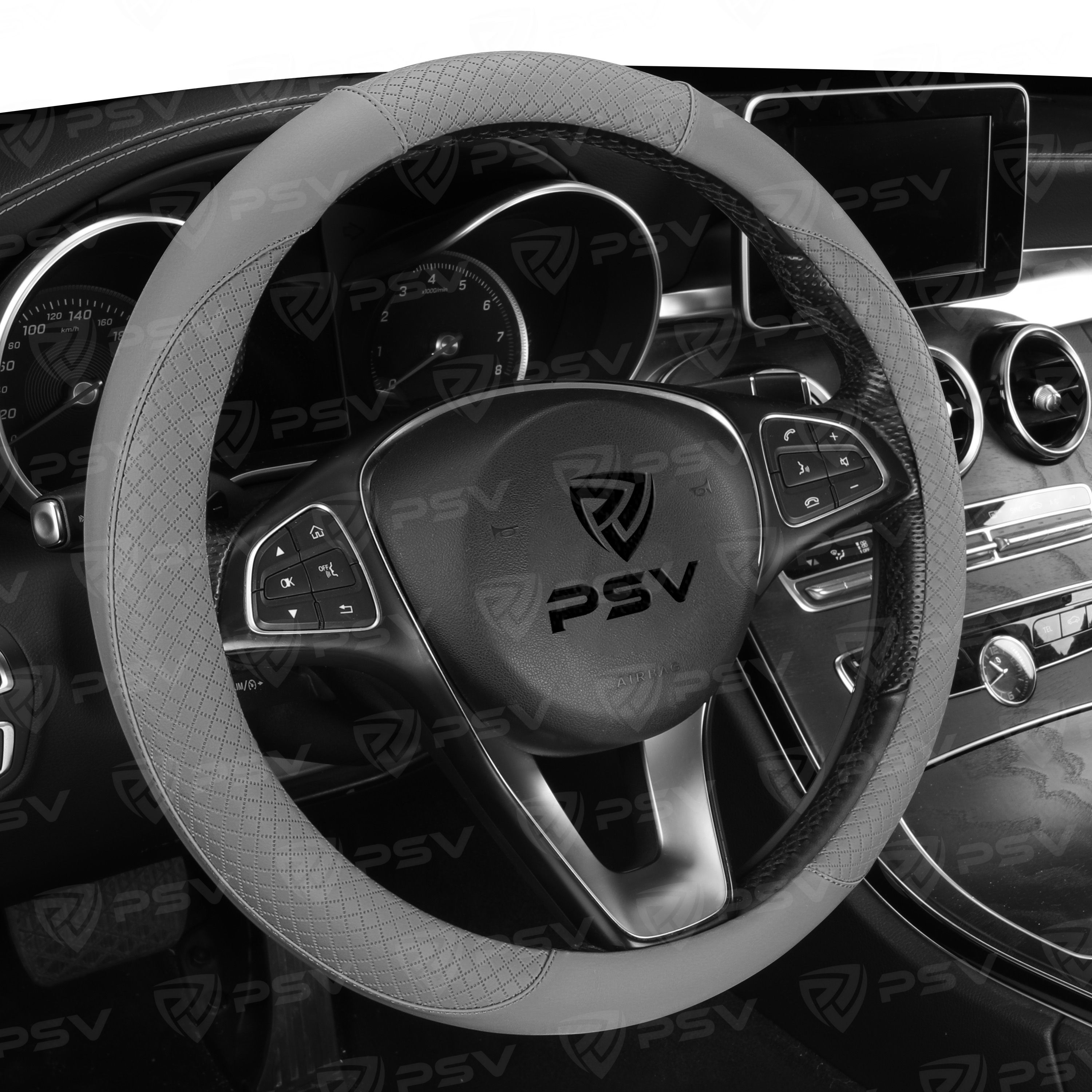 Оплетка на руль PSV GREAT (Серый) M, экокожа