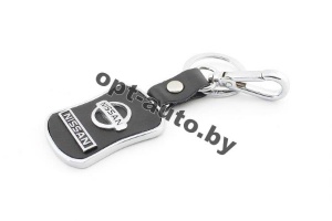 Брелок автомобильный кожаный + металл NISSAN