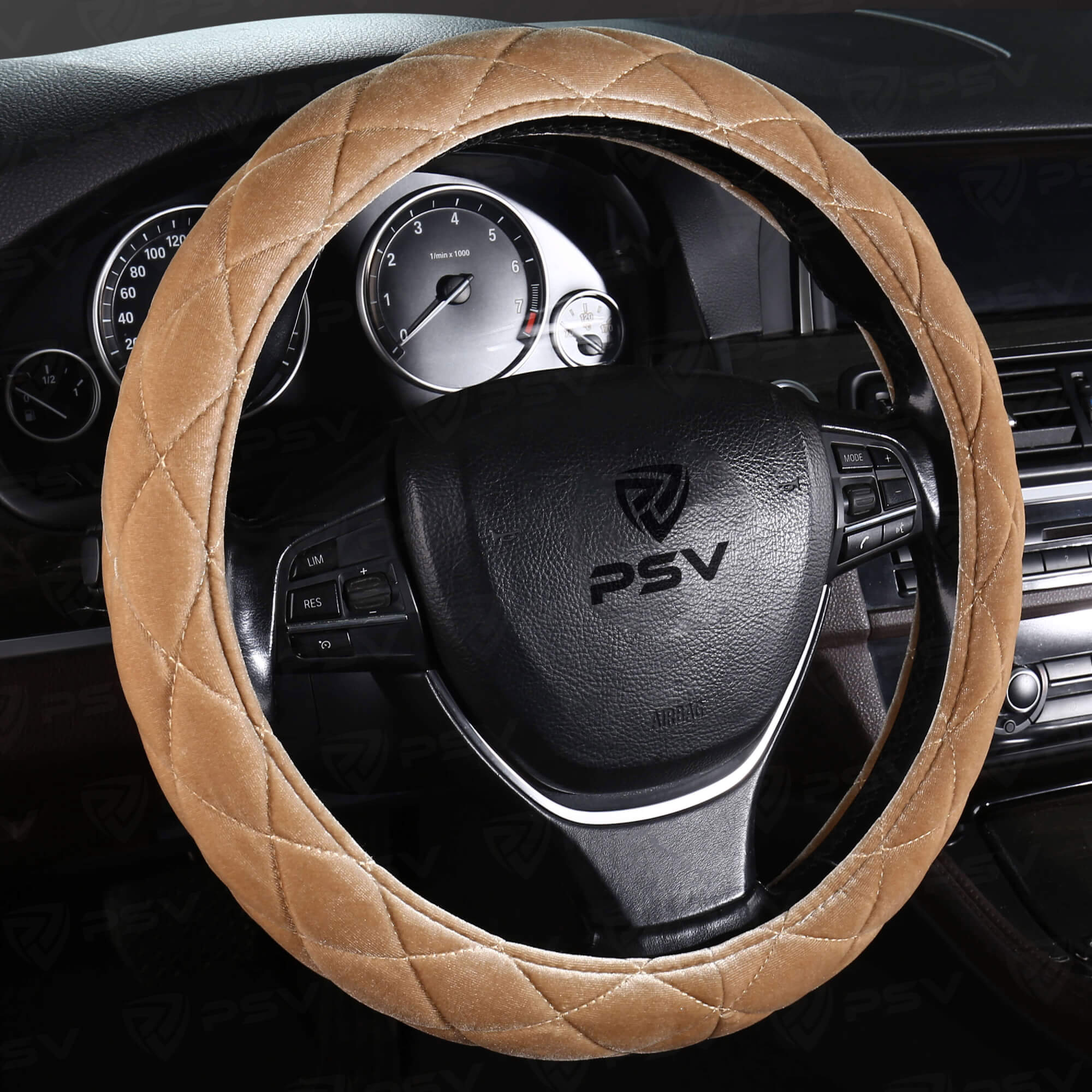 Оплетка на руль PSV CONVEX PRO (Бежевый) L,вельвет