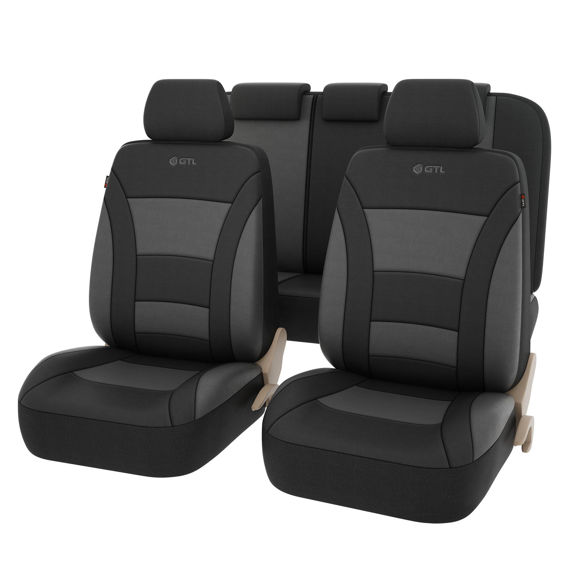 Чехлы GTL Commodore (Графит), полиэстер с имитацией кожи
