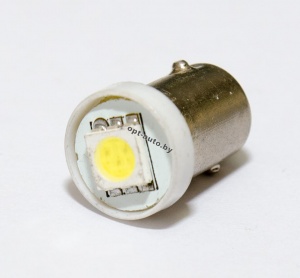 Светодиод №11-а" цоколь - 1 диод (BA9S-5050-1SMD-12v)