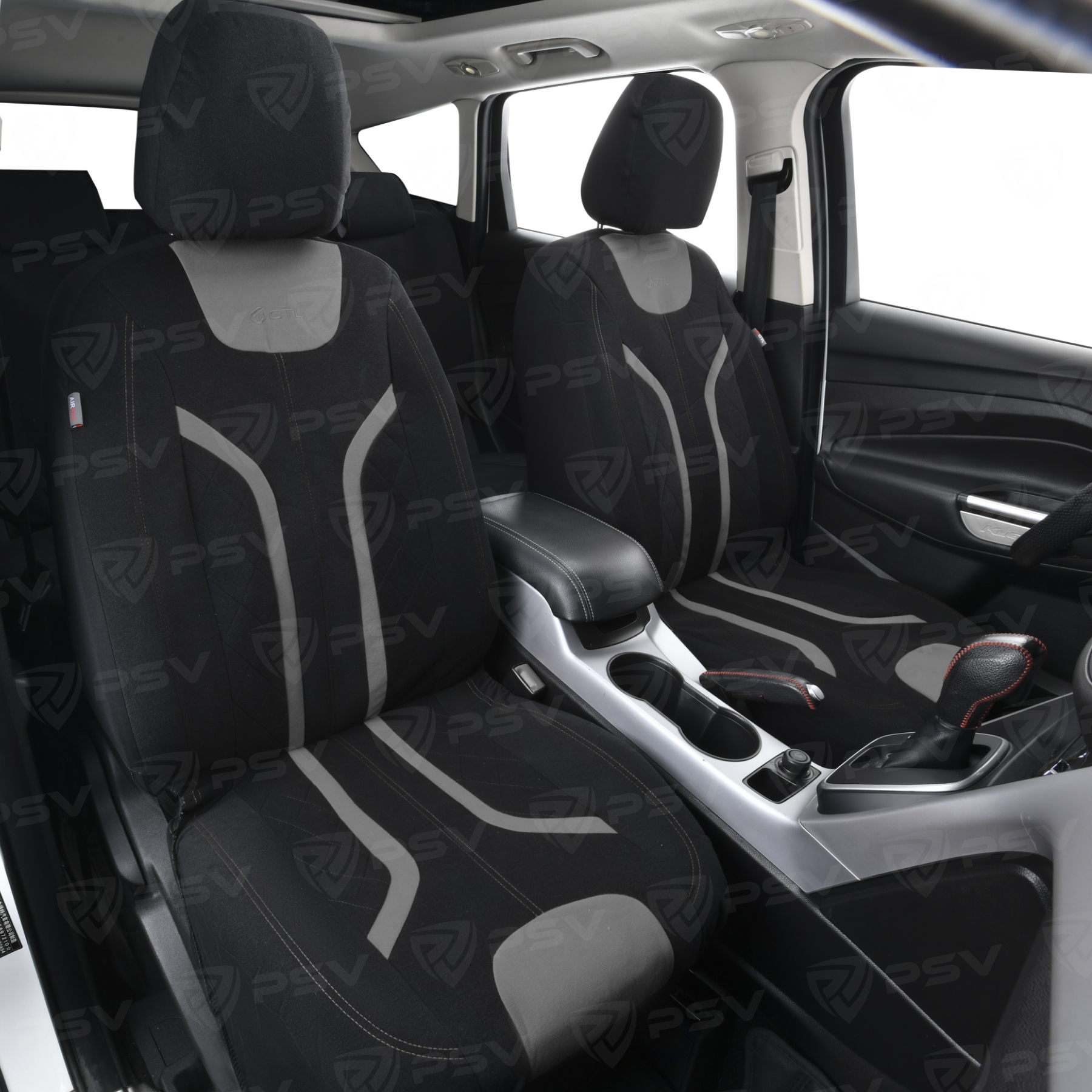 Чехлы GTL Lord (Черно-Серый), велюр