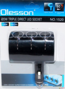 Прикуриватель на 3 гнезда 1520