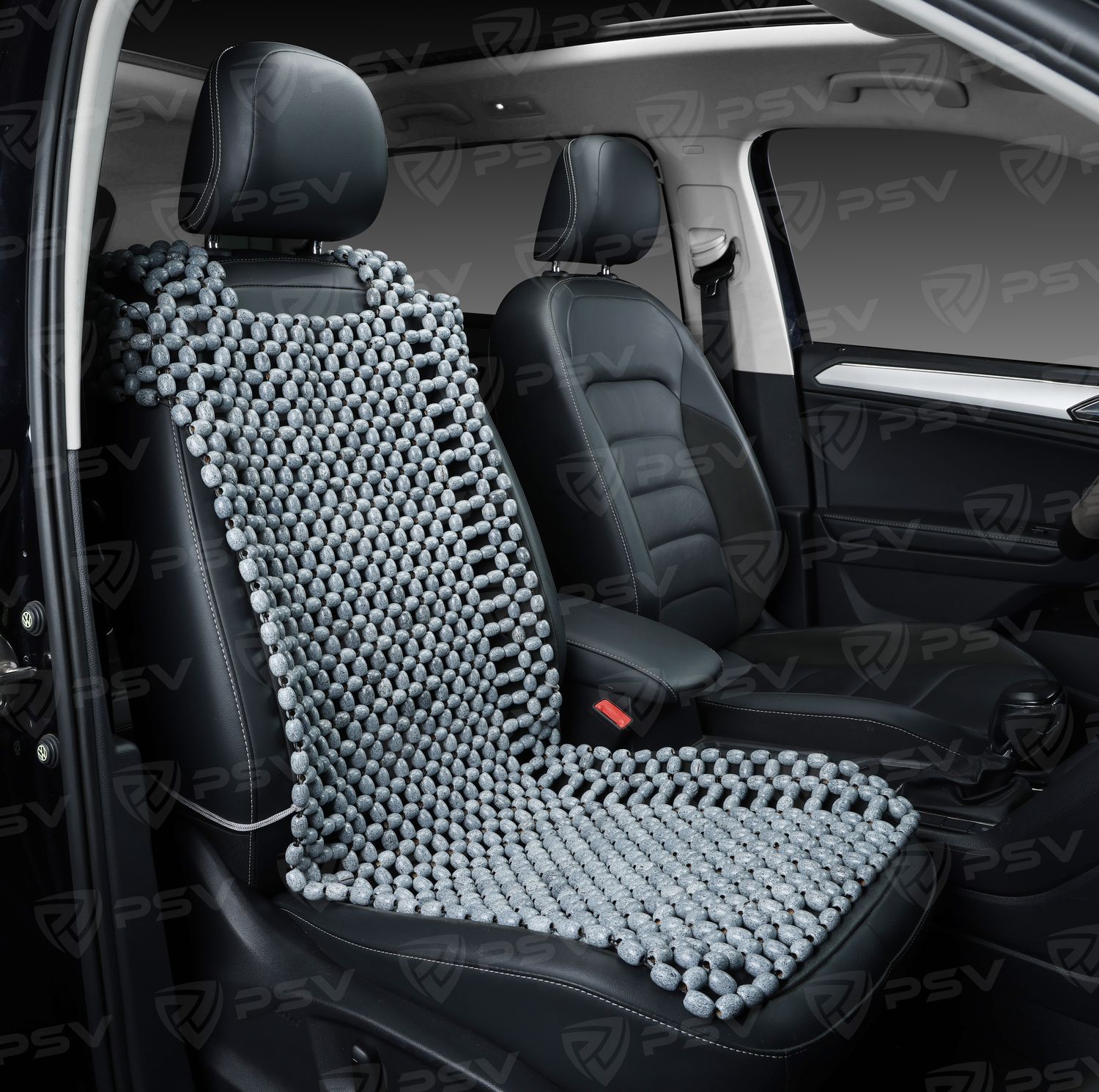 Накидка массажная PSV P2001 BIG (большая) деревянные косточки (Серый), 1 шт.