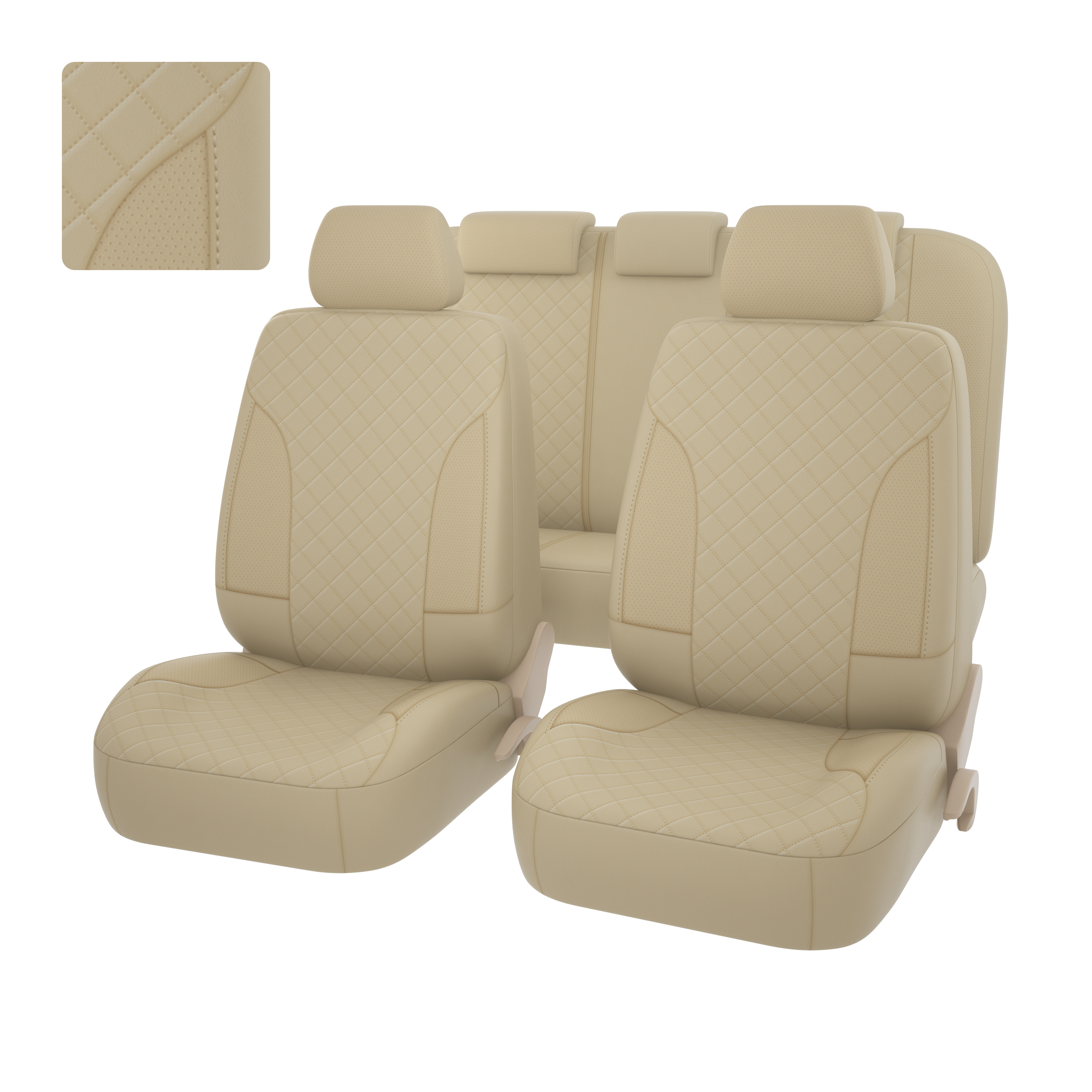 Чехлы PSV King Next (Бежевый), терморомб + экокожа