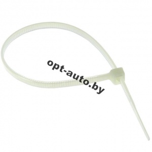 Хомут пластиковый  М5 4х250 белый 1уп/100шт (04250б)