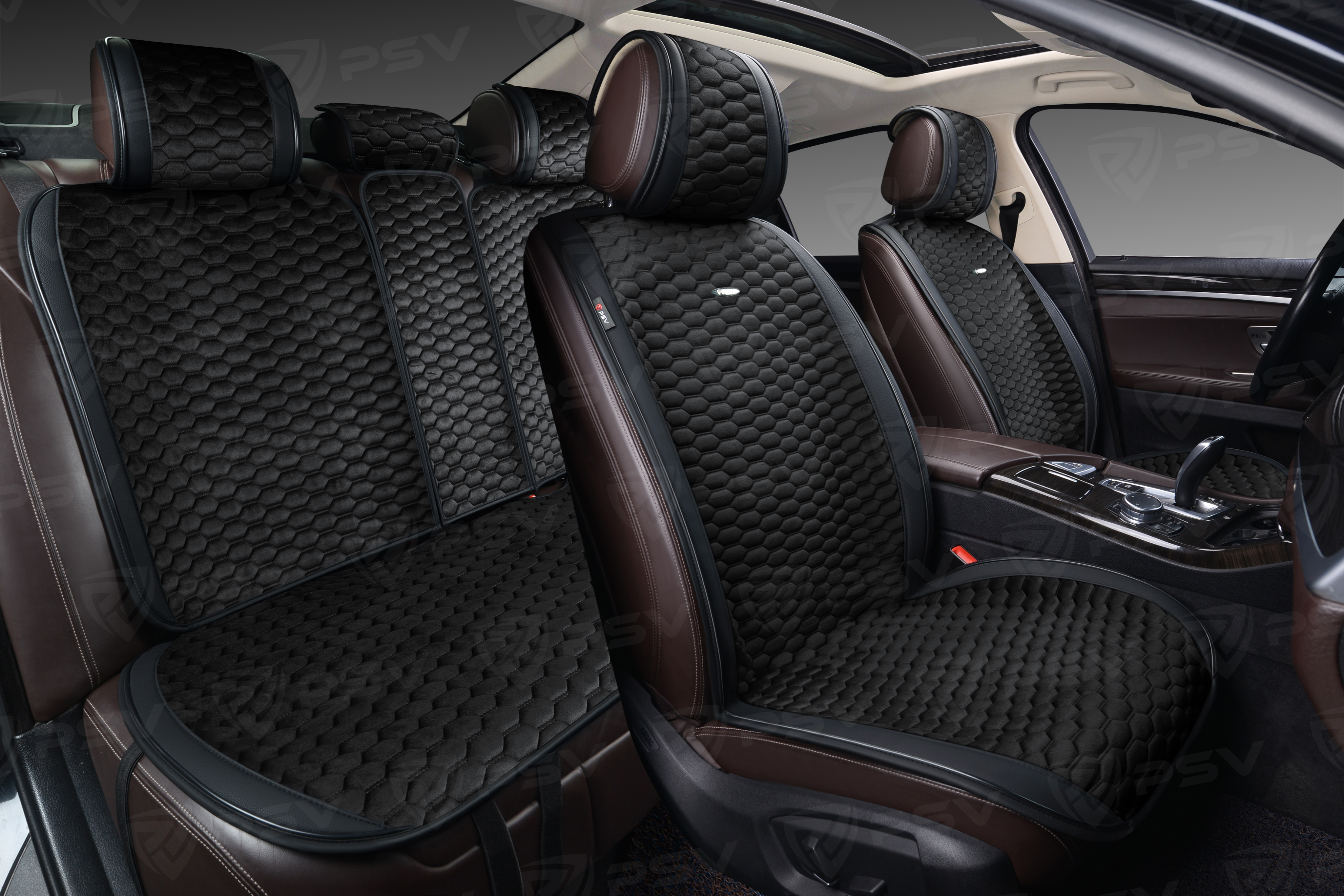 Накидки PSV Hornet (Черный), комплект на весь салон   (ХИТ ПРОДАЖ)