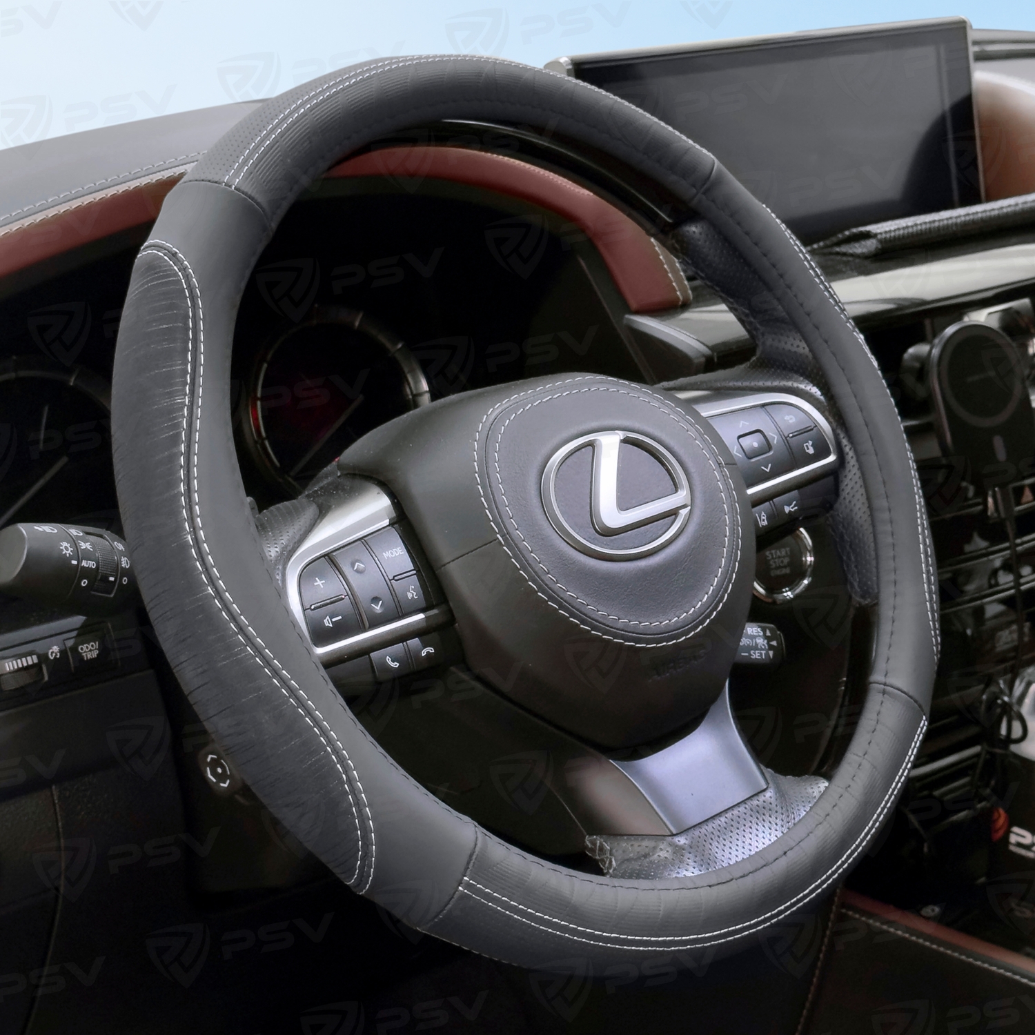 Оплетка на руль кожаная PSV BLESK (Черный) M