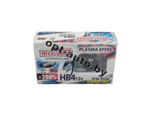 Автолампы MITSUMORO НB4 (9006) 12v 55w +200% plasma effect набор 2 шт. (Япония)