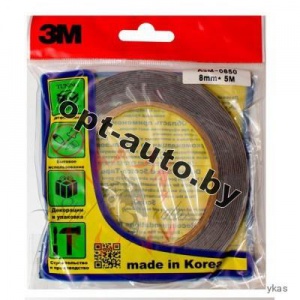 Скотч двухсторонний ЗМ 8мм*5м (Южная Корея)