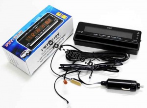 Индикатор напряжения + часы + 2термометр VST-7010V