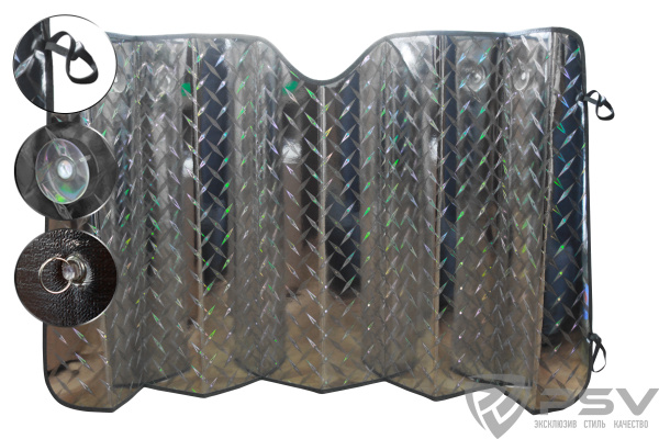 Шторка Солнцезащитная Светоотражающая PSV "LASER SERIES" 150х80 (ХИТ ПРОДАЖ)