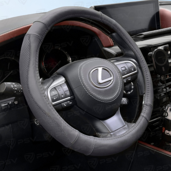 Оплетка на руль кожаная PSV TAUT (Черный) M