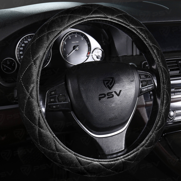 Оплетка на руль PSV CONVEX PRO (Черный) M,вельвет