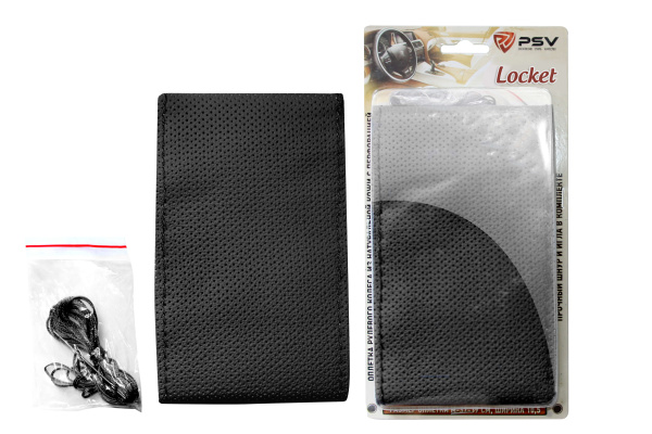 Оплетка на руль кож.перфор. PSV LOCKET (ORIGINAL) (Черный) M, со шнуровкой (ХИТ ПРОДАЖ)