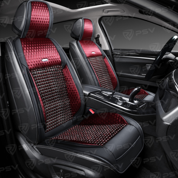 Накидка массажная PSV WOOD PRO FRONT (Черно-Красный), 1 шт.