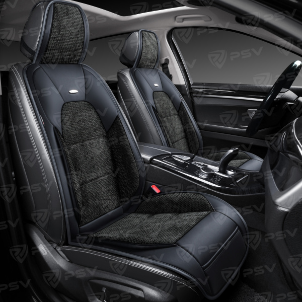 Накидки PSV Jacket FRONT (Черный), на переднее сиденье (1 шт.)