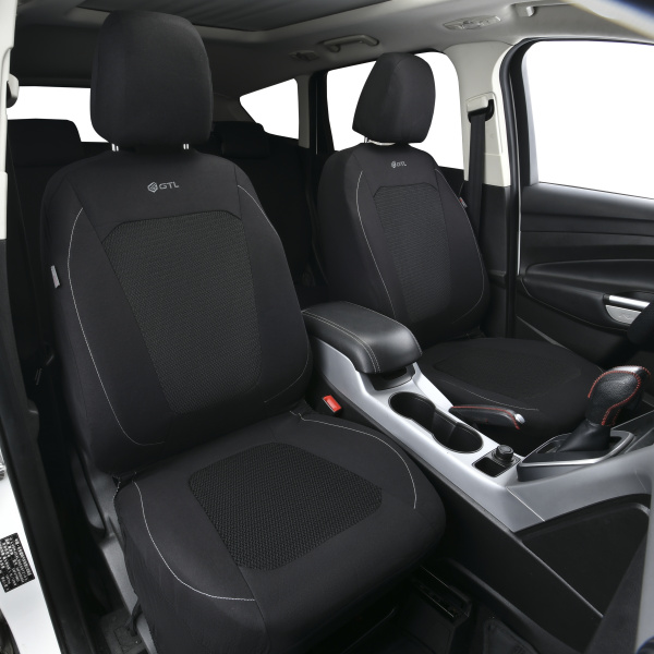 Чехлы GTL Uran 2 FRONT (Черный), полиэстер + велюр