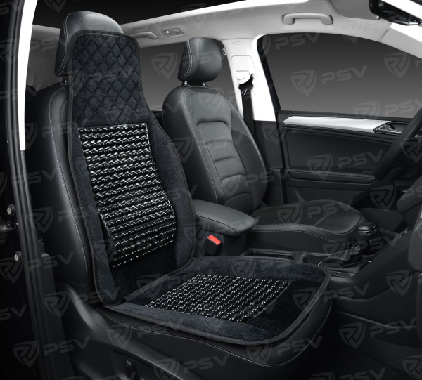 Накидка массажная PSV C119 шарики (Черный), 1 шт. (ХИТ ПРОДАЖ)