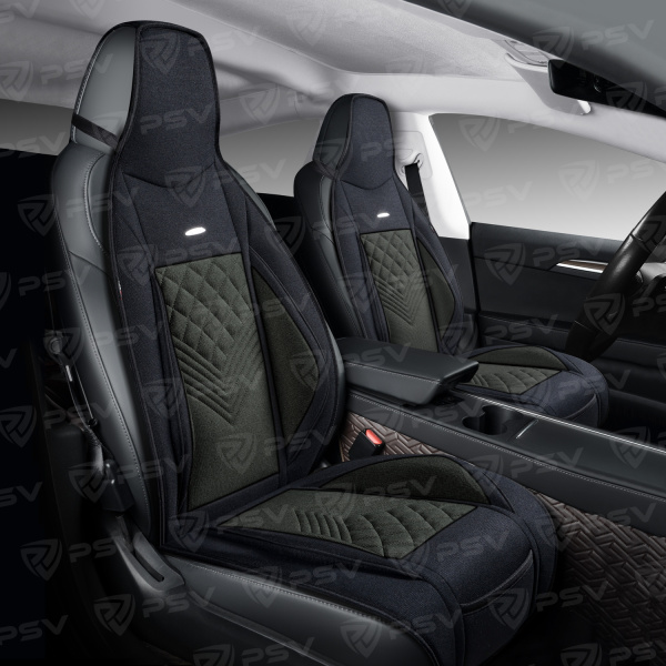 Накидки PSV Avrora FRONT (Черно-Серый), на переднее сиденье (1 шт.)