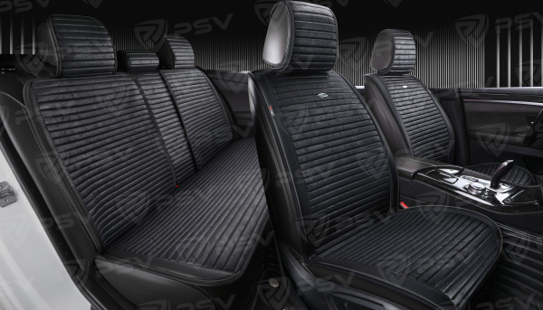 Накидки PSV Bliss PRO Skin (Черный), комплект на весь салон, мокрая кожа
