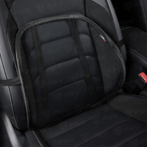 Подушка ортопедическая под спину PSV P2007 сетка (Черный), 1 шт.